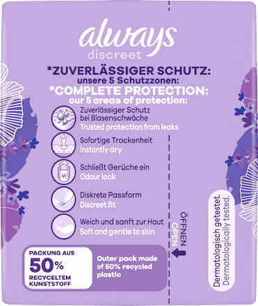 discreet Einlagen Inkontinenz Small Plus always