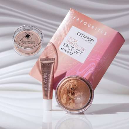 set na obličej More Than Glow Face Set Gold CATRICE