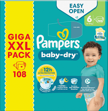 Windeln Baby Dry Gr.6 (13-18 kg) Giga Pack Pampers