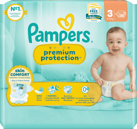Windeln Premium Protection Gr. 3 Midi (6-10 kg) Pampers