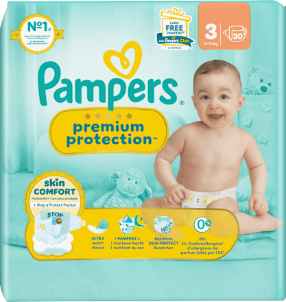 Windeln Premium Protection Gr. 3 Midi (6-10 kg) Pampers
