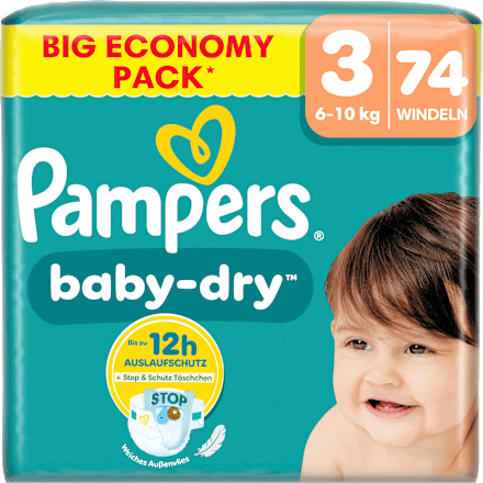 Windeln Baby Dry Gr. 3 Midi (6-10 kg) Big Pack Pampers