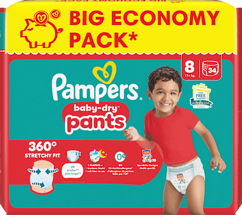 Baby Pants Baby Dry Gr. 8 Extra Large (17+ kg) Big Pack Pampers