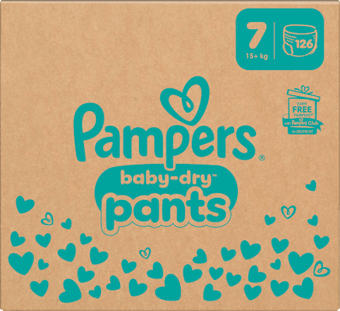 Baby Pants Baby Dry Gr. 7 (17+ kg) Monatsbox Pampers