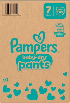 Baby Pants Baby Dry Gr. 7 (17+ kg) Monatsbox Pampers
