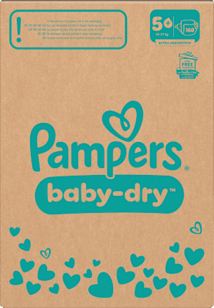 Windeln Baby Dry Gr. 5+ Junior Plus (12-17 kg) Monatsbox Pampers