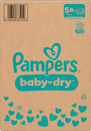 Windeln Baby Dry Gr. 5+ Junior Plus (12-17 kg) Monatsbox Pampers