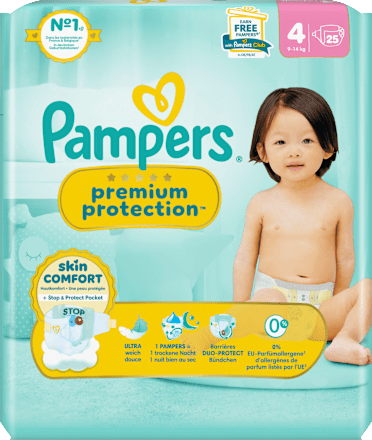 Windeln Premium Protection Gr. 4 Maxi (9-14 kg) Pampers