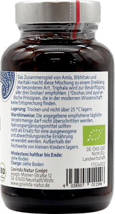 Triphala Kapseln govinda