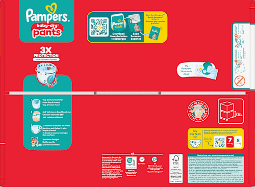 Baby Pants Baby Dry Gr. 7 (15+ kg) Giga Pack Pampers