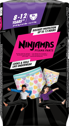 Pyjama Pants 8-12 Jahre (27-43 kg) rosa Ninjamas