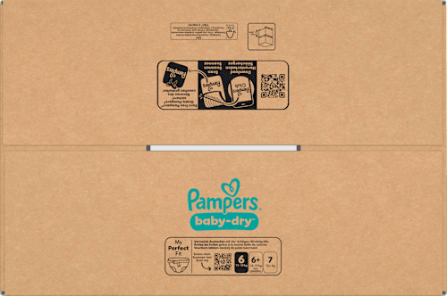 Windeln Baby Dry Gr. 6 XL (13-18 kg) Monatsbox Pampers