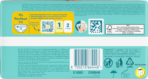 Windeln Premium Protection Gr. 1 Newborn (2-5 kg) Pampers