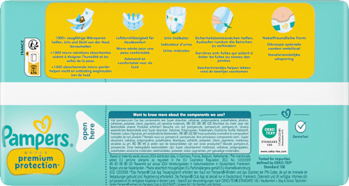 Windeln Premium Protection Gr. 1 Newborn (2-5 kg) Pampers