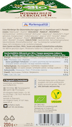 Nürnberger Lebkuchen dmBio