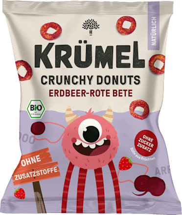 Kindersnack Crunchy Donuts Erdbeer und Rote Beete ab 3 Jahren KRÜMEL