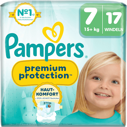 Windeln Premium Protection Gr. 7 (15+ kg) Pampers