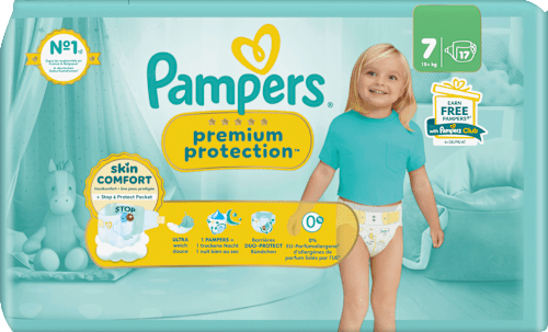 Windeln Premium Protection Gr. 7 (15+ kg) Pampers