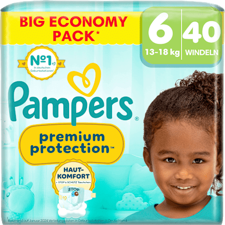 Windeln Premium Protection Gr. 6 (13-18 kg) Big Pack Pampers