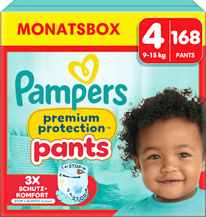 Baby Pants Premium Protection Gr. 4 Maxi (9-15 kg) Monatsbox Pampers