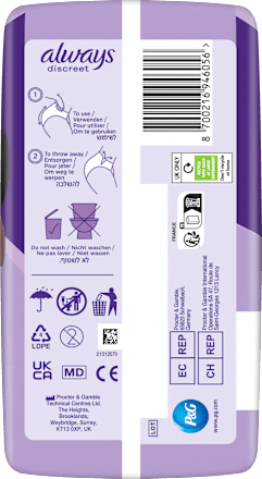 discreet Pants Inkontinenz Wochenbett, Gr. L always