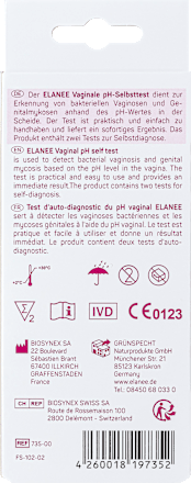 Selbsttest Vaginaler pH-Wert Elanee
