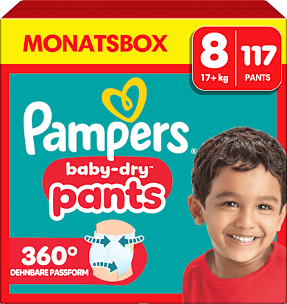 Baby Pants Baby Dry Gr. 8 Extra Large (19+ kg) Monatsbox Pampers baby-dry