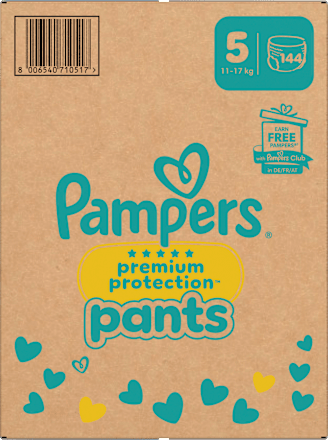 Baby Pants Premium Protection Gr. 5 Junior (12-17 kg) Monatsbox Pampers