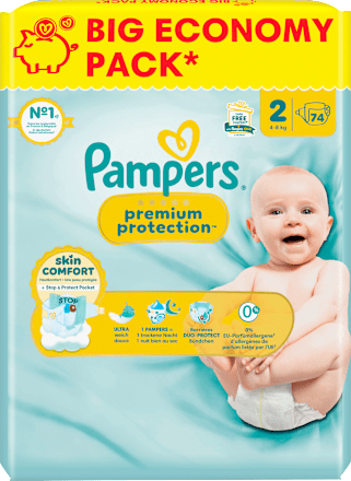 Windeln Premium Protection Gr. 2 Mini (4-8 kg) Big Pack Pampers