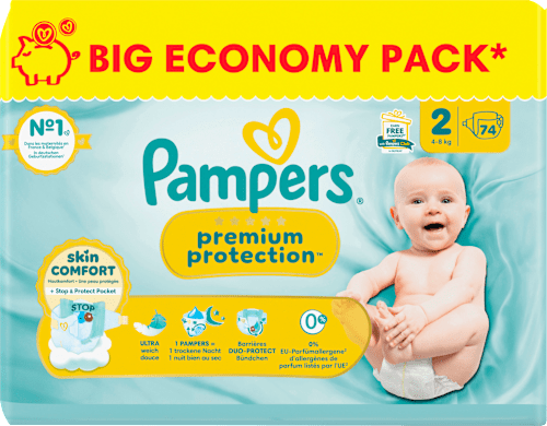 Windeln Premium Protection Gr. 2 Mini (4-8 kg) Big Pack Pampers