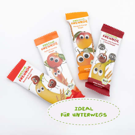 Fruchtriegel Banane & Kirsche, ab 1 Jahr (4x23 g) Freche Freunde