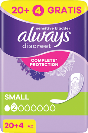 discreet Einlagen Inkontinenz Small always