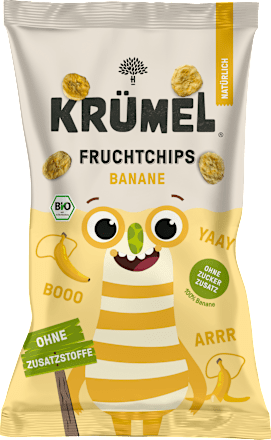 Kindersnack Fruchtchips Banane ab 3 Jahren KRÜMEL