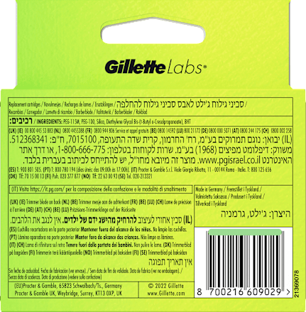 Rasierklingen Labs Gillette