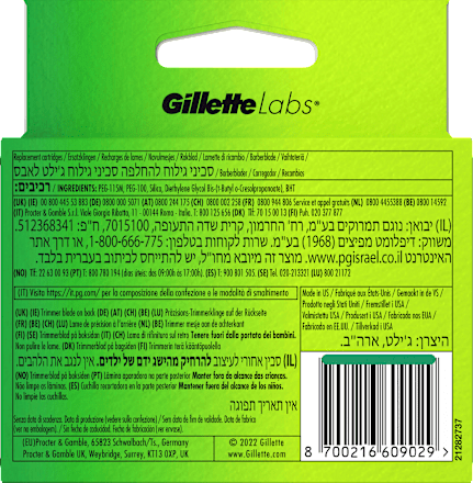 Rasierklingen Labs Gillette