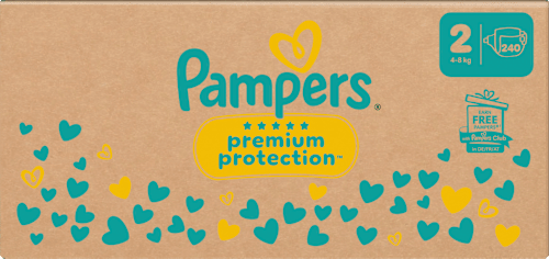 Windeln Premium Protection Gr. 2 Mini (4-8 kg) Monatsbox Pampers