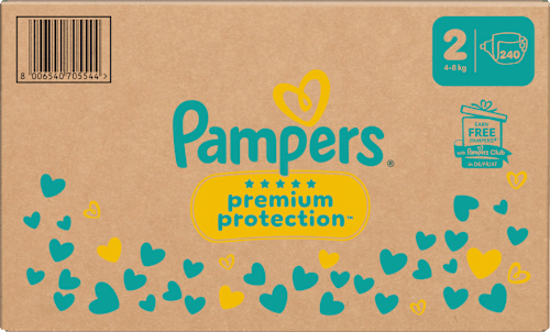 Windeln Premium Protection Gr. 2 Mini (4-8 kg) Monatsbox Pampers