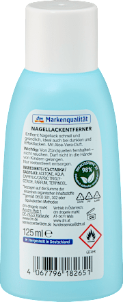 Körömlakklemosó acetonos, aloe vera illattal ebelin