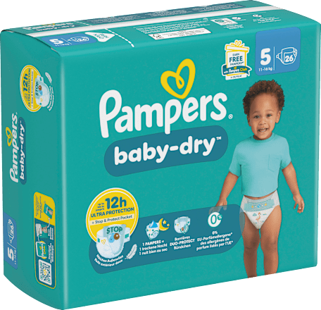 Windeln Gr. 5 Junior (11-16 kg) Pampers baby-dry