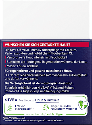 Anti Falten Nachtcreme Vital NIVEA