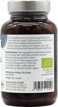Ashwagandha Kapseln 90 St govinda