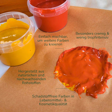 Fingermalfarbe Set 4tlg. Grünspecht