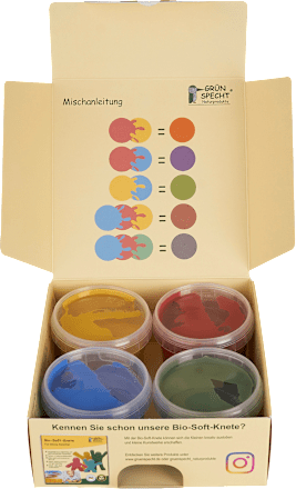 Fingermalfarbe Set 4tlg. Grünspecht