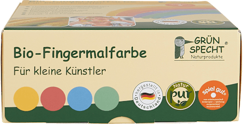 Fingermalfarbe Set 4tlg. Grünspecht