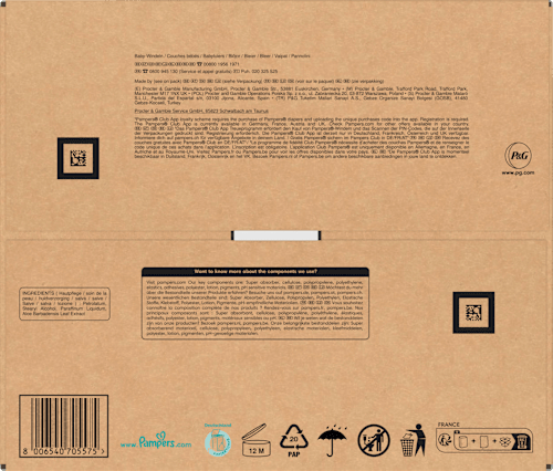 Windeln Premium Protection Gr. 3 Midi (6-10 kg), Monatsbox Pampers