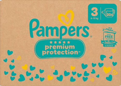 Windeln Premium Protection Gr. 3 Midi (6-10 kg), Monatsbox Pampers
