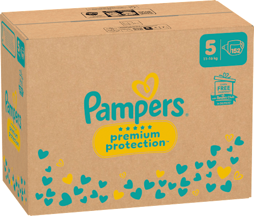 Windeln Premium Protection Gr.5 Junior (11-16 kg) Monatsbox Pampers