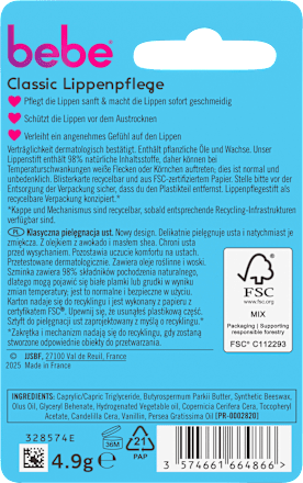 Lippenpflege Classic bebe