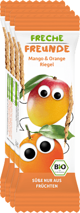 Fruchtriegel mit Getreide Mango & Orange ab 1 Jahr, (4x23 g) Freche Freunde