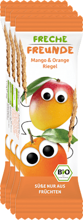 Fruchtriegel mit Getreide Mango & Orange ab 1 Jahr, (4x23 g) Freche Freunde